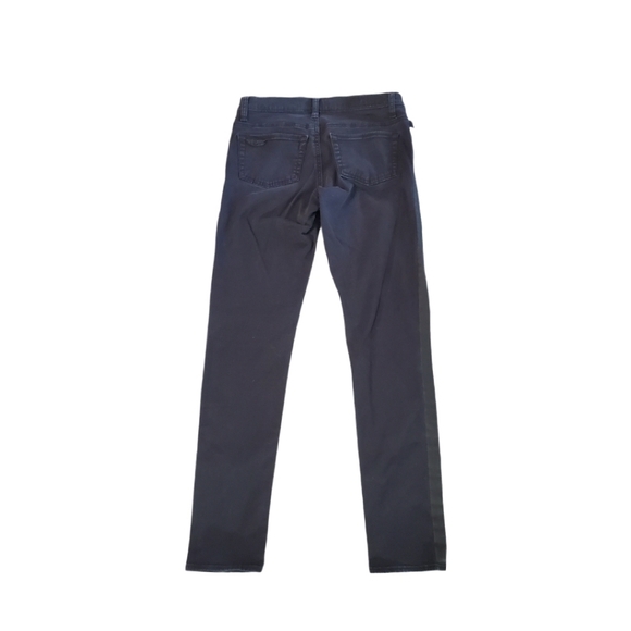 Rock & Republic Women's Black Stretch Denim Berlin Tuxedo Stripe Jeans Size 4 - Picture 2 of 8